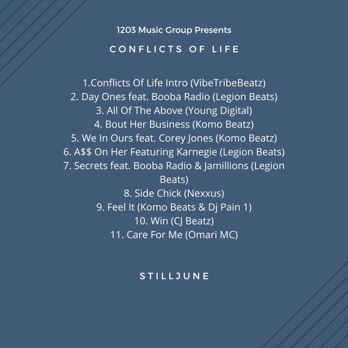 ConFlicts OF Life Track List